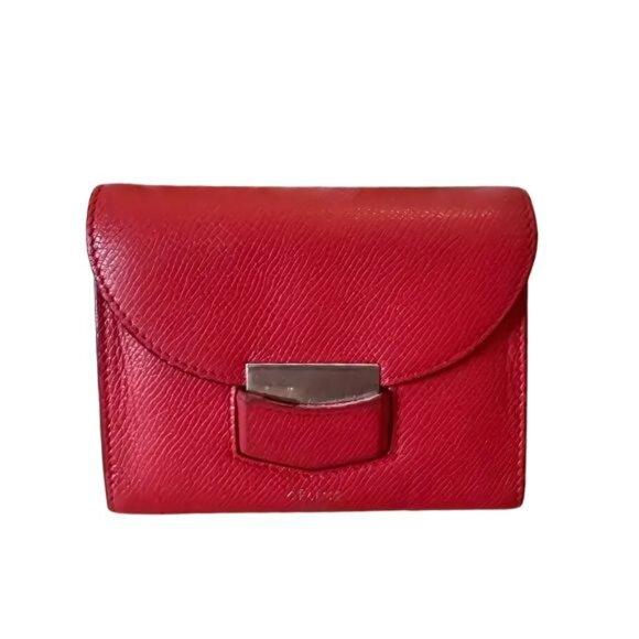 Celine Red Leather Women's Wallet - Picture 1 of 9